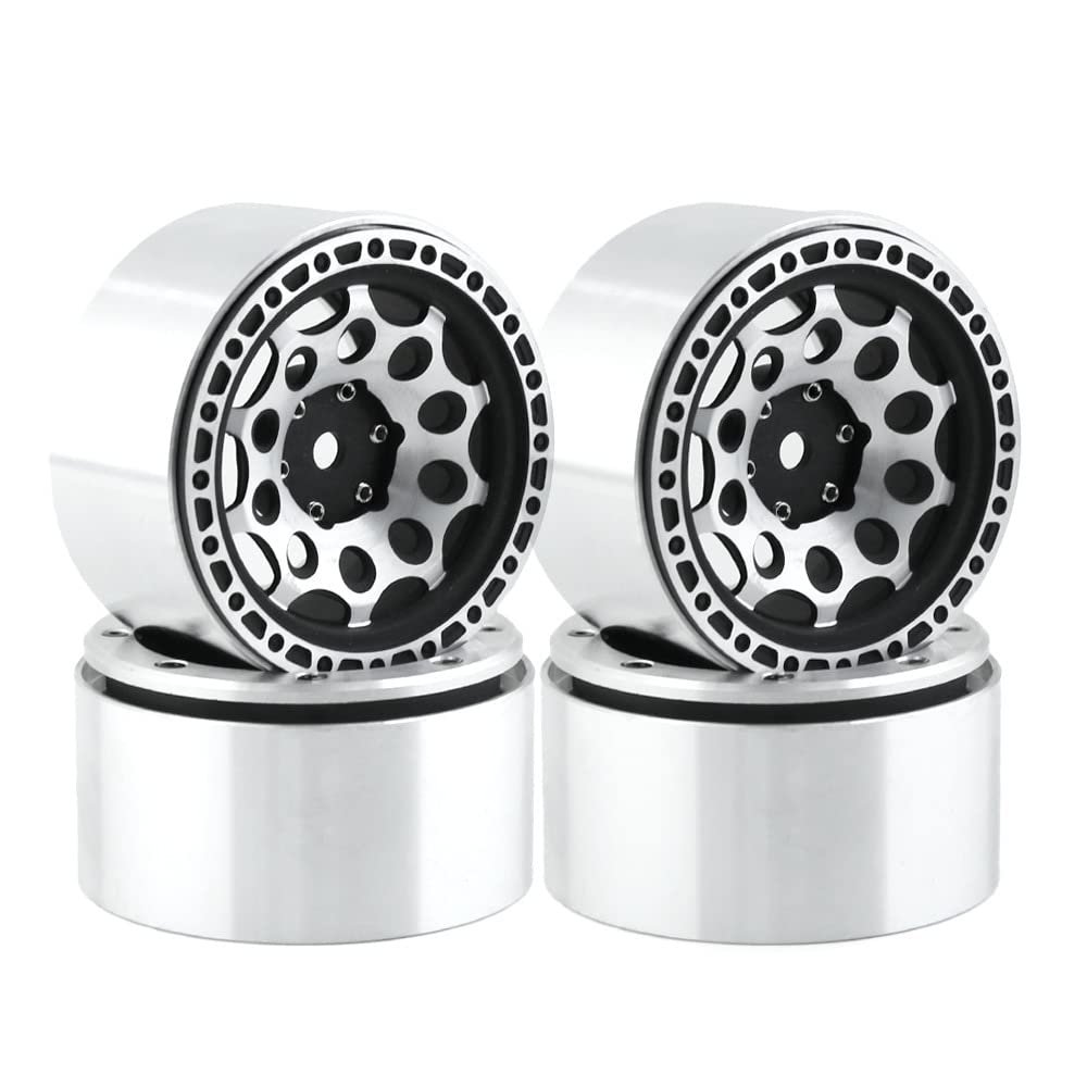 2.2 inch Alloy Wheel Polar Light Knife Wheel beadlock Wheel for 1/10 Crawler Axial SCX10 90046 Traxxas TRX4 Wraith D90 CC01 (Color : 4PCS)