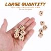 10 Pcs Wooden Dice Wooden D6 Six Sided Dice Game Set Standard Game Math Mini Dices Table Props for Classroom Teaching Board view 2