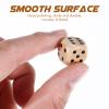 10 Pcs Wooden Dice Wooden D6 Six Sided Dice Game Set Standard Game Math Mini Dices Table Props for Classroom Teaching Board view 3