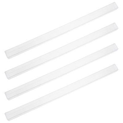 Angoily Mahjong Tile Pushers 4pcs Mahjong Racks Domino Racks Transparent Domino Tiles Holders Mahjong Game Racks Mexican Train Trays for 24mm22mm Mahjong Game Accessories Mini Mahjong Holder