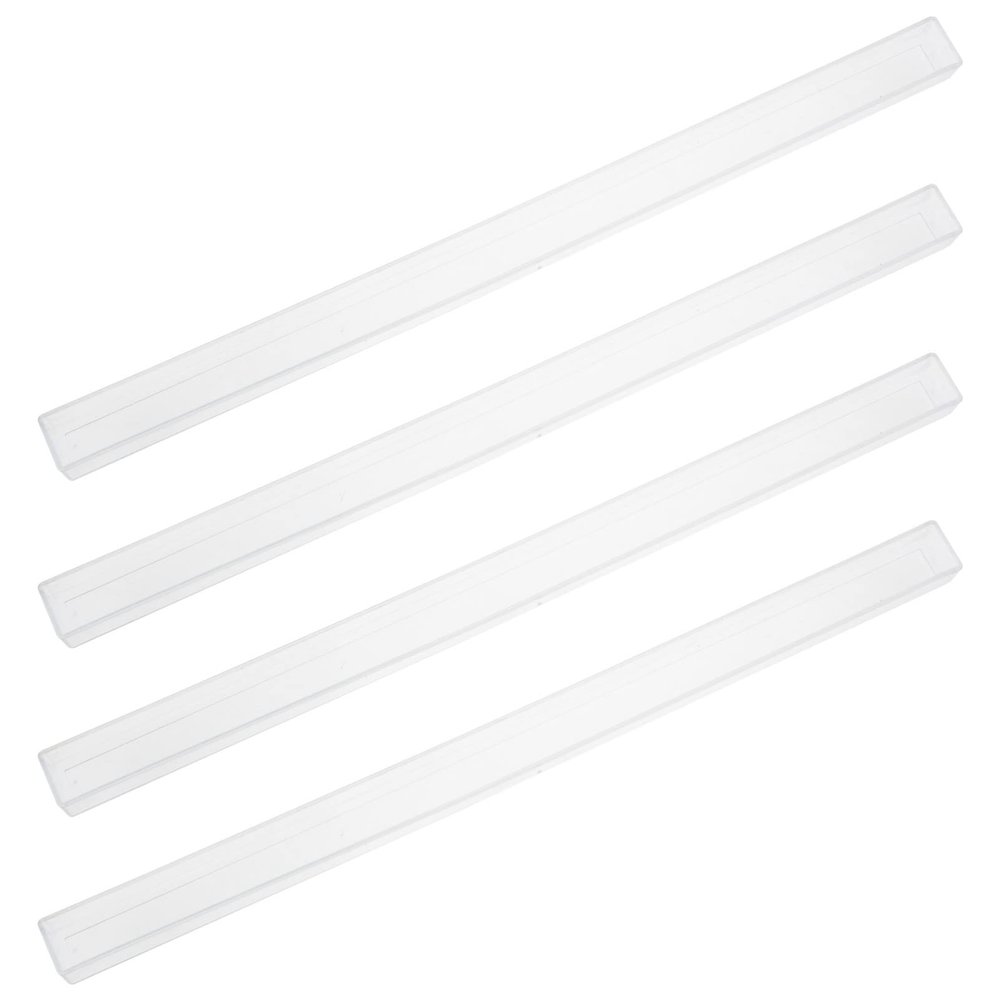 Angoily Mahjong Tile Pushers 4pcs Mahjong Racks Domino Racks Transparent Domino Tiles Holders Mahjong Game Racks Mexican Train Trays for 24mm22mm Mahjong Game Accessories Mini Mahjong Holder