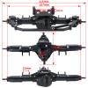 MOHERO RC Axle Metal Rear Portal Axle for 1:10 RC Crawler Car Axial SCX10 Upgrade Parts(Black) view 4