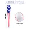 4 Pcs American Flag Inflatable Baseball and Baseball Bat,Blow Up Baseball Bat Beach Ball,Sports Theme Baseball Party Favors for Kids Adult Pool Beach,Sports Game Birthday Carnival Decor Photo Props view 2