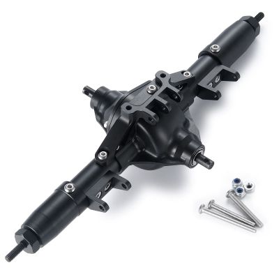 MOHERO RC Axle Metal Middle Portal Axle for 1:10 RC Crawler Car Axial SCX10 Upgrade Parts(Black)