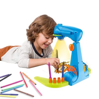 imireux Projector Drawing for Kids,Smart Projector Draw Sketch Toywith 32cartoon patters and 12color Brushes for Children Learn to Drawing and SketchPreschool Learning Activities