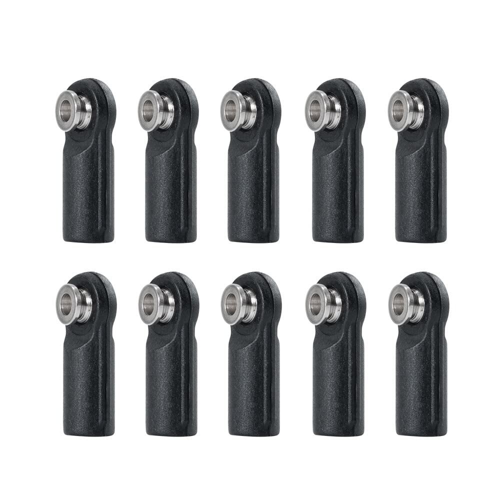M4 Ball Head Buckle Linkage Pull Rod Tie Rod End Ball Head Connector for 1/10 RC Crawler SCX10 RC Model Toy Parts (Color : A 10PCS)