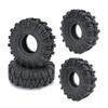 WEFEINO 4Pcs 1.0" Crawler Tires Soft Rubber Wheels Tires 62mm for 1/24 Axial SCX24 Deadbolt Bronco RC Crawler Car (c) view 2