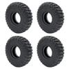 WEFEINO 4Pcs 1.0" Crawler Tires Soft Rubber Tires 62mm for 1/24 Axial SCX24 Deadbolt Bronco RC Crawler Car (b) view 1