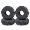 WEFEINO 4Pcs 1.0" Crawler Tires Soft Rubber Tires 62mm for 1/24 Axial SCX24 Deadbolt Bronco RC Crawler Car (b) view 2