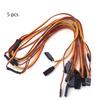 Juvielich 5Pcs 23.62inch/600mm Y Servo Extension Cable Remote Control Racing Part 1 Male to 2 Female Lead Cord for Various Models of Electronic Products view 4