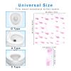 21 Pack Toilet Seat Covers Disposable, Extra Large Disposable Toilet Seat Covers for Adults, Individually Wrapped Potty Training Liners with Non-Slip Adhesives for Kids in Home, Restrooms&Travel -Pink view 4