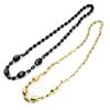 Anderson's Black and Gold Football Beads, 38 Inches, Set of 12, Fan Gear, Birthdays, Homecoming, Game Days, Sports Fan Gear,School Spirit, Football Cheerleader Accessories view 1
