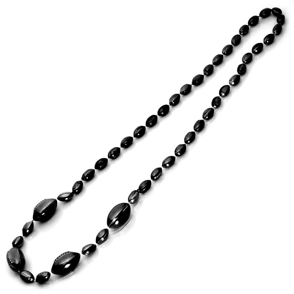Anderson's Black Football Beads, 38 Inches, Set of 6, Fan Gear, Birthdays, Homecoming, Game Days, Sports Fan Gear,School Spirit, Football Cheerleader Accessories