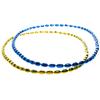 Anderson's Royal Blue and Gold Mini Football Bead Necklaces, 33 Inches, Set of 24, Fan Gear, Birthdays, Homecoming, Sports Fan Gear,School Spirit, Football Cheerleader Accessories view 1
