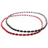Anderson's Black and Red Mini Football Bead Necklaces, 33 Inches, Set of 24, Fan Gear, Birthdays, Homecoming, Sports Fan Gear,School Spirit, Football Cheerleader Accessories view 1