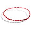 Anderson's Red and White Mini Football Bead Necklaces, 33 Inches, Set of 24, Fan Gear, Birthdays, Homecoming, Sports Fan Gear,School Spirit, Football Cheerleader Accessories view 1