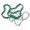 Anderson's Green and White Paw Beads, 38 Inches, Set of 24, Fan Gear, Birthdays, Homecoming, Game Days, Sports Fan Gear,School Spirit, Football Cheerleader Accessories view 1