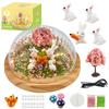 LEFJUBAW Make Your Own Night Light, Rabbit DIY Kits for Girls Creative Magic Night Light USB Upgrade Edition Bunny Toys, Arts and Crafts Lamp Project for Girls, Gifts for 4 5 6 7 8 9 10 Year Old Girl view 1