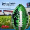 Marvel Avengers Hulk Youth Football, Small Mini Peewee Futbol for Kids, Size 5, Green view 4