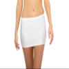 Pin Up Doll Bodycon Mini Skirt for Women - Stretchy Tube Skirt with Flattering Fit - Micro Mini Low Rise Skirts - Sexy Skirts White view 1