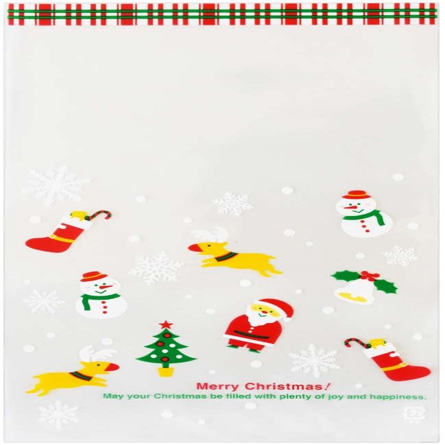 [Amazon.co.jp Exclusive] OPP Pack 10039-50 Happy Christmas, 50 Pieces, 59.1 x 98.4 inches (150 x 250 cm), Commercial Set