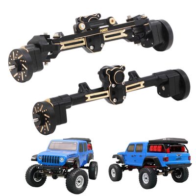 Heavy Brass Portal Axle for 1/24 RC Crawler Axial SCX24 90081 C10 Jeep Gladiator Ford Bronco Front and Rear Portal Axle Upgrade Parts
