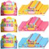 Yunsailing 36 Pcs Happy Birthday Crowns for Kids Paper Birthday Hat Crowns for Classroom Gifts Kids' Party(Pink, Yellow, Blue) view 1