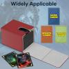 Mlikero 4 Pack Card Deck Box, Commander Deck Box Holds 400+ Single Sleeved Cards with 4 Dividers, Leather Magnetic Card Box Fit for MTG, TCG (4 Colors) view 3