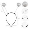 Alien Glasses and Martian Antenna Headband Rainbow Color Lens Alien Sunglasses Boppers Antenna Headband Set view 3