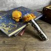 MunnyGrubbers - Skull Potion Vial Dice Holder - (Random 7PCS D20 Dice Set Included) - Dice Storage and Display - Tabletop RPG - DND - D&D - (Bronze) view 2