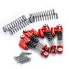 4PCS Aluminum Threaded Oil Emulsion Shocks Absorber Damper for 1/24 RC Crawler Car Axial SCX24 90081 001 002 005 006 (Color : Red Black) view 2