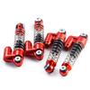 4PCS Aluminum Threaded Oil Emulsion Shocks Absorber Damper for 1/24 RC Crawler Car Axial SCX24 90081 001 002 005 006 (Color : Red Black) view 3