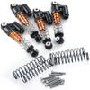 4PCS Aluminum Threaded Oil Emulsion Shocks Absorber Damper for 1/24 RC Crawler Car Axial SCX24 90081 001 002 005 006 (Color : Red Black) view 4