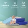 Dkelincs Climbing Blocks for Toddlers 1-3, 4-Piece Crawl and Climb Soft Foam Baby Climbing Blocks, Babies Activity Play Structures Toddler Climbing Toys Indoor, Blue view 3