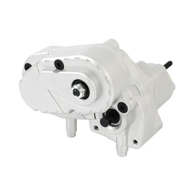 RZXYLRC Complete Aluminum Alloy Transmission Case Gearbox for 1/10 RC Crawler Car Axial Capra 1.9 UTB Upgrades (Silver)