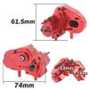 RZXYLRC Complete Aluminum Alloy Transmission Case Gearbox for 1/10 RC Crawler Car Axial Capra 1.9 UTB Upgrades (Red) view 3