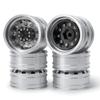 Rear Wheel Rim Aluminum Alloy 10 Spokes Wheel Hub for 1/14 Tamiya RC Trailer Tractor Truck Car Wheel Tires Upgrade Parts (Color : 4PCS) view 1