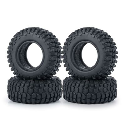 4PCS 1.0" Soft Rubber Tyres 50/54mm Width for 1/24 Axial SCX24 90081 AXI00001 AXI00002 RC Crawler Car Wheel Tires (Color : No.5-50mm Tyres)