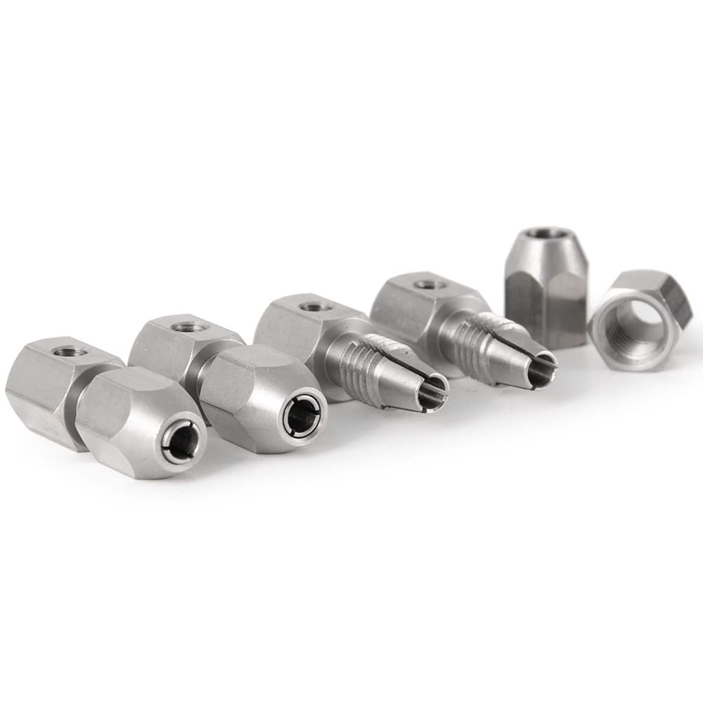 RC Boat Flexible Coupling Stainless Steel Flex Collet Coupler 3.17/4/5/6mm for Model Electric Boat Parts (Color : 6mm)