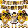 San-Diego Party Decorations - Baseball Birthday Supplies: Banner, Cake Topper, 12 Cupcake Toppers, 18 Balloons, 2 Baseball Foil Balloons view 1