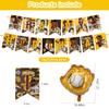 San-Diego Party Decorations - Baseball Birthday Supplies: Banner, Cake Topper, 12 Cupcake Toppers, 18 Balloons, 2 Baseball Foil Balloons view 2