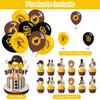San-Diego Party Decorations - Baseball Birthday Supplies: Banner, Cake Topper, 12 Cupcake Toppers, 18 Balloons, 2 Baseball Foil Balloons view 3
