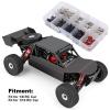 270Pcs RC Screw Kit Screws Assortment Set with Gasket,Small Sleeve,Car Shell Buckle,Flat Head Hex Screw,Round Head Hex Screw,for 1/8 1/10 Remote Control Car RC Repair Tool Kit view 3