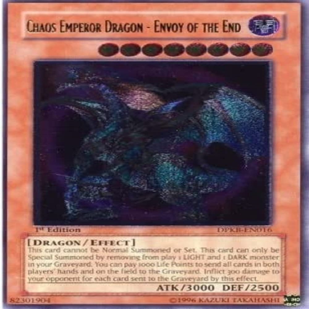yugioh - Chaos Emperor Dragon - Envoy of The End DPKB-EN016 1st Edition Ultimate Rare - Duelist Pack: Kaiba