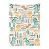 Gypsophila Personalized Baby Blanket for Boys Custom Dinosaur Baby Blanket with Name Baby Boys Blankets 30" x 40" (Style 13) view 1