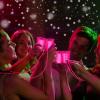 Sieral 24 Pcs Hot Pink Shot Glass Necklace Glow in the Dark Necklace Light up Party Glass Necklaces Cups for Valentine's Day Wedding Birthday Bachelorette Neon Glowing Party Favors view 2
