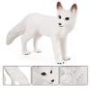 Bbiamsleep 4 Pieces White Fox Animal Figurines Mini Animals Set Realistic Arctic Fox Family Figurines for Cake Topper Party Christmas Birthday Supplies view 2