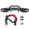 MOHERO Metal Front Bumper Mount with Led Light RC Bumper for 1/24 Axial SCX24 AXI00006 RC Crawler Car Upgrade Parts view 1