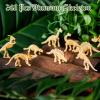 Lewtemi 240 Pcs Dinosaur Skeletons, Plastic Figures Dino Bones, Dinosaur Skeleton Toys for Dino Sand Dig, Science Play, Party Favor Decorations, 12 Styles view 4
