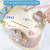 Goodliest House Piggy Bank for Boys Girls - Cute Money Bank Table Decor Large Coin Bank with Key Kawaii House Coin Saving Jar for Room Decor, Pink view 4
